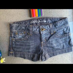 NWOT Guess  dark denim shorts  size 27 *measured